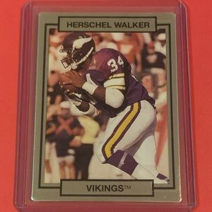 Herschel Walker #158 1990 Action Packed Football Trading Card